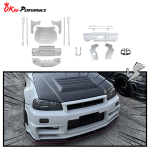 ชุดแต่งรอบคันสไตล์ GTR Nismo Z-tune วัสดุไฟเบอร์กลาส สำหรับ Nissan R34 <span class=keywords><strong>GTT</strong></span> ปี 1998-2002 - Product Image 1