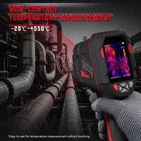 Cámara Termográfica Portátil HABOTEST HT821AS, Cámara de Imagen Térmica de Mano con 256x192 Píxeles de Imagen Térmica y Sensibilidad de 40mk