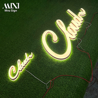 Lettres numériques lumineuses 3D en acrylique sur mesure pour enseignes, panneaux de porte, luminaire de porte, enjoliveur horizontal, entreprises de publicité
