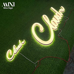 Acrylic 3D sáng tùy chỉnh-thực hiện bảng hiệu mini cửa đầu ánh sáng ngang lintel chữ kỹ thuật số không thấm nước IP65 <span class=keywords><strong>LED</strong></span> - Product Image 1