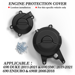 Nuova Protezione Coperchio Frizione Motore in Plastica per Moto <span class=keywords><strong>690</strong></span> <span class=keywords><strong>Duke</strong></span> 2011-2021, <span class=keywords><strong>690</strong></span> SMC 2019-2021, <span class=keywords><strong>690</strong></span>/<span class=keywords><strong>R</strong></span> Enduro 2008-2018 - Product Image 2