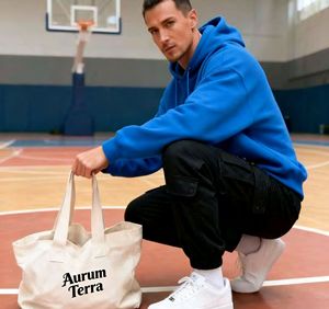 Custom Logo Oversized Tote <b>Bags</b> Cotton Canvas Reusable Durable Giant Large Grocery Shopping Sporty <b>Bag</b> for Yoga and Pilates - Product Image 2