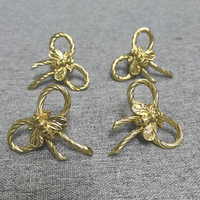 Nouveaux Boutons de Poignée en Laiton Massif Doré, Motif Abeille et Papillon, pour Meubles de Restaurant et d'Hôtel, Décoration, Tiroirs, Armoires et Portes