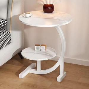 Mesa Auxiliar y Mesa Pequeña para Café o Té - Arte en Hierro, Mesa Auxiliar Móvil y Multifuncional - para Sala de Estar y Dormitorio - Product Image 3