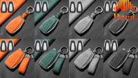 Pour Geely Belgee X50+ Volga Coolray GS Emgrand Vision X6 Xingyue L – Étui de protection en cuir et alliage de zinc pour clé de voiture intelligente
