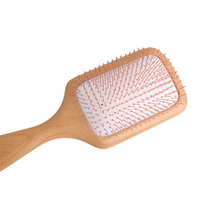 Peigne à coussin d'air en bois de hêtre, grand peigne de massage pour coiffure, pour usage domestique - Product Image 4