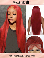 Perruque Lace Front Transparente en Cheveux Humains, Cheveux Vierges Vietnamiens Bruts, Sans Colle, Densité 250% pour Femmes