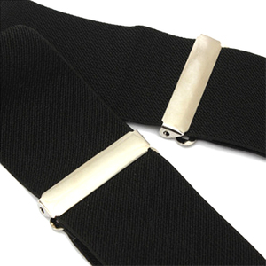 All'ingrosso resistente 2 pollici X tutore posteriore a clip per lavoro plain Black tessuto pantaloni da <span class=keywords><strong>uomo</strong></span> <span class=keywords><strong>bretelle</strong></span> elastiche per <span class=keywords><strong>uomo</strong></span> - Product Image 6