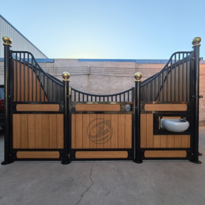 Luxury European Horse Stalls 12ft/3.6m Heavy Duty Galvanized Horse <strong>Stable</strong> Stall Panels Fronts Horse Stalls - Product Image 2