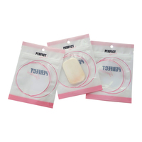 Petits emballages de bijoux personnalisés Sac en plastique à fermeture éclair Mini sacs de pochette holographique réutilisables avec logo et fenêtre transparente