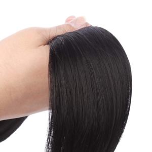 Clip en la extensión <span class=keywords><strong>de</strong></span> la cola <span class=keywords><strong>de</strong></span> caballo Wrap Around Long Straight <span class=keywords><strong>Pony</strong></span> Tail Hair Hairpiece Cabello humano real para niña - Product Image 2