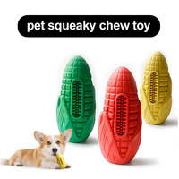 Jouet à mâcher en caoutchouc durable en forme de maïs pour animaux de compagnie, nettoyage des dents, meulage des dents pour les animaux de race moyenne et grande