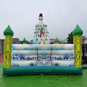 Événements de plein air pour les fêtes de Noël : parcours de glisse sur neige gonflable, jeux sportifs d'escalade pour enfants - Product Image 4