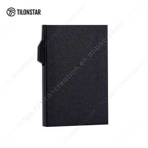 TILONSTAR TWM400 Side Push Automatic Pop Up Credit RFID Bloqueo de aluminio Estuche para tarjetas de visita para viajes o diarios - Product Image 4