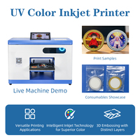 Imprimante UV à plat petit format MASUNG 21*24cm avec support cylindrique pour l'impression sur verre, bois, métal, acrylique, coques de téléphone, bouteilles, pièces de monnaie