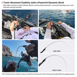 <span class=keywords><strong>Canne</strong></span> à pêche NOEBY Jackdaws Light Jigging en carbone <span class=keywords><strong>pour</strong></span> la pêche au jigging lent, idéale <span class=keywords><strong>pour</strong></span> la pêche au amberjack, au corail, à la truite et au <span class=keywords><strong>dorade</strong></span>. - Product Image 6