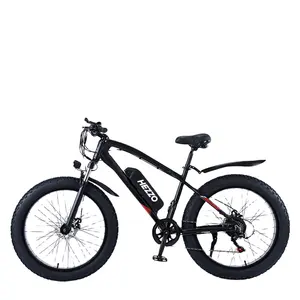 Электрический велосипед HEZZO EU US CA, недорогой электрический велосипед с толстыми шинами emtb для бездорожья, снега, электрический велосипед, 26 дюймов, 48 В, 750 Вт, 1000 Вт, 17 Ач