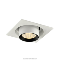 Éclairage de projet haut de gamme, boîtier cylindrique anti-éblouissement, projecteur LED orientable vers le haut et vers le bas pour solution d'éclairage architectural