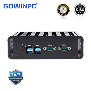 มินิพีซีอุตสาหกรรมไร้พัดลม พร้อม Intel Core i36006U หรือ i56200U พอร์ต COM คู่ รองรับไฟฟ้าเข้า 936V ใช้งานร่วมกับ Windows และ Linux ได้ - Product Image 2