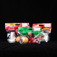 Custom Logo Bedrukt Herbruikbaar Vers Houden Fruit Groente Salade Opslag Warmte Afdichting Doorzichtige Plastic Voedsel Veilige Verpakking Zakken