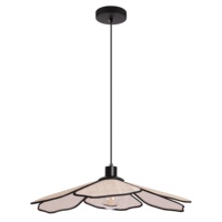 Lampe suspendue en forme de pétale de fleur, abat-jour en PVC naturel, éclairage décoratif pour îlot de cuisine, salle à manger, restaurant