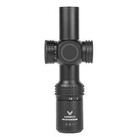 Lunette de chasse compacte MARCH HK1.5-5.5X20IR avec tourelle à réinitialisation, réticule lumineux rouge et vert, antichoc, viseur optique tactique