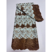 Nouveau tissu en dentelle à sequins 100 % polyester tricoté, découpé au laser, respirant, coloré, de qualité supérieure, pour textile de maison, poids moyen