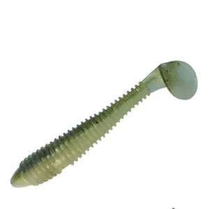 WZ RTD worm type soft plastic saltwater bait swimbait wholesale artificial 2.8" 3.8"