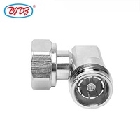Usine directement 4.3/10 Mini Din prise mâle 90 degrés à 4.3-10 Mini Din femelle Jack RF coaxial adaptateur convertisseur connecteurs
