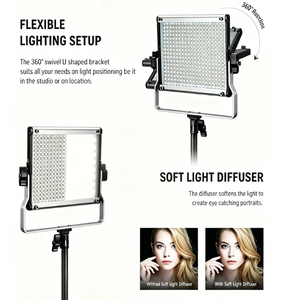Pack de <span class=keywords><strong>2</strong></span> éclairages vidéo LED RGB660 PRO II améliorés <span class=keywords><strong>NEEWER</strong></span> 360 °   Panneau lumineux LED HSI à réglage de couleur pour la prise de vue de vlogs - Product Image 5