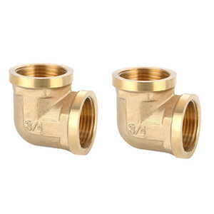 Raccords de tuyaux de gaz et d'eau en cuivre durables personnalisés 1/<span class=keywords><strong>2</strong></span> "<span class=keywords><strong>3</strong></span>/4" 1 "coude, NPT mâle/femelle, réduction, plomberie en laiton étanche - Product Image 3