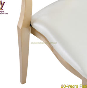 Chaise de salle à manger rembourrée de style français, chaise empilable de luxe pour événements, hôtel, mariage, hôtel - Product Image 5