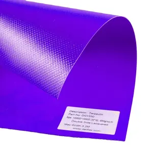 High Strength PVC Coating Rainproof Fabric Plastic Sheet Hot Melt Laminated Waterproof Canvas 1000D Tarpaulin Roll