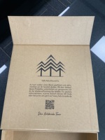 Accessoires d'emballage de Noël coffret cadeau unique de tasse de cravate de mariée, boîte-cadeau pliante magnétique en papier kraft en carton écologique