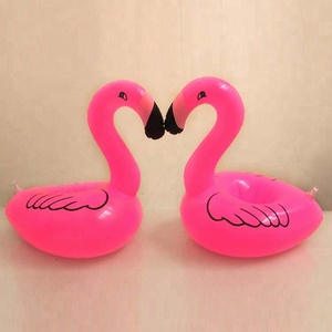 Factory Direct PVC Inflatable Flamingo Float Drink <strong>Pool</strong> Cup <strong>Holder</strong> Plastic Cooler Wine Promotions <strong>Beverage</strong> Tubs Ice Buckets - Product Image 4