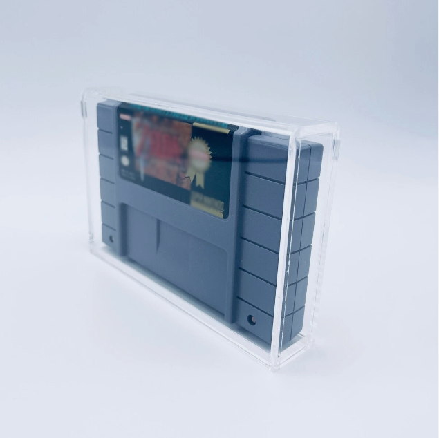 Box Protector Compatible with N64 & SNES Game Boxes 4MM UV-Resistant SNES Acrylic Case