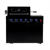 Fabrication d'îlots de cuisine extérieurs modulaires en acier inoxydable, ensembles de barbecues, cuisinières BBQ, armoires de cuisine extérieures personnalisées
