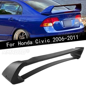 Aileron de coffre arrière ABS pour Honda Civic 2006-2011 4 portes, style Mugen, accessoires de tuning automobile - Product Image 1