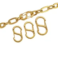 2023 usine directe 18K plaqué or en acier inoxydable S 8 en forme de boucle Double tête résultats de bijoux pour Bracelet collier