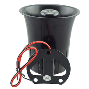 SMQT EB-165 공장 직송 12V 전기 화재 경광등 사이렌 고음 자동차 오토바이 경적 유선 화재 경보 스피커 경고 ABS 소재 - Product Image 2