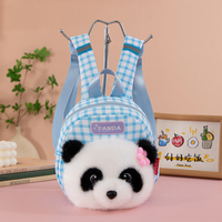 Nouveauté : Sac à dos tête de panda, vente directe du fabricant, sac de haute qualité, jouet en peluche mignon, grande capacité, adapté aux enfants