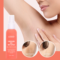 Soins de la peau de marque privée Éliminer les odeurs Blanchiment lisse des aisselles Deo Mist Sous les bras Déodorant Spray