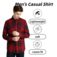 Chemise à carreaux pour hommes en gros 100 % coton écologique respirante durable légère style bûcheron occidental vêtement de travail classique avec logo personnalisé