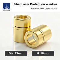 Nuevo Grupo de Lentes Protectoras con Conector de Salida QBH para Láser de Fibra OEM BWT GW JPT, Tapa Protectora de Lente Láser para Cabezal de Corte Láser