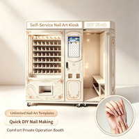 Imprimante photo d'ongles personnalisée en libre-service, distributeur automatique DIY pour centres commerciaux, compatible lecteur de cartes