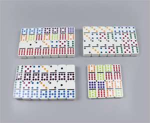 <span class=keywords><strong>Jeu</strong></span> de dominos classiques Double 12 dominos de <span class=keywords><strong>train</strong></span> mexicain dans une boîte en aluminium - Product Image 3