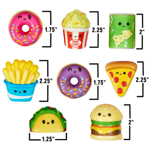 Porte-clés anti-stress mignon en forme de hamburger et frites, jouet sensoriel souple à remontée lente, breloque pour sac à dos, cadeau pour enfants - Product Image 3