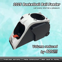 Máquina Inteligente de Retorno de Balones de Baloncesto, Lanzador Automático Portátil con Red de Rebote, Robot Inteligente para Cancha de Entrenamiento