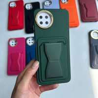 En gros Multifonctionnel Simple Pliant Stand Carte Sac Solide Couleur Anti Goutte Téléphone étui pour iphone 17 16 15 Samsung A07