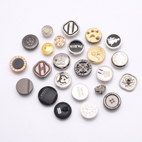 Bouton pression en métal avec logo personnalisé, bouton pression en alliage de zinc lavable avec tige pour vêtements thobe musulmans